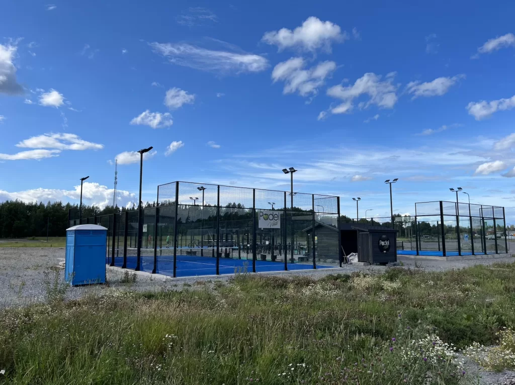 Padel Vihti kenttänäkymä