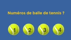 Numéros de balle de tennis