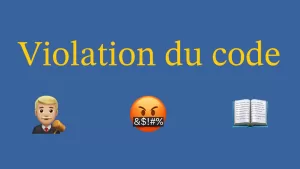 violation du code