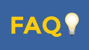 Tennis FAQ with lightbulb