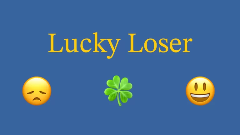 Lucky Loser surunaama, neliapila ja hymynaama